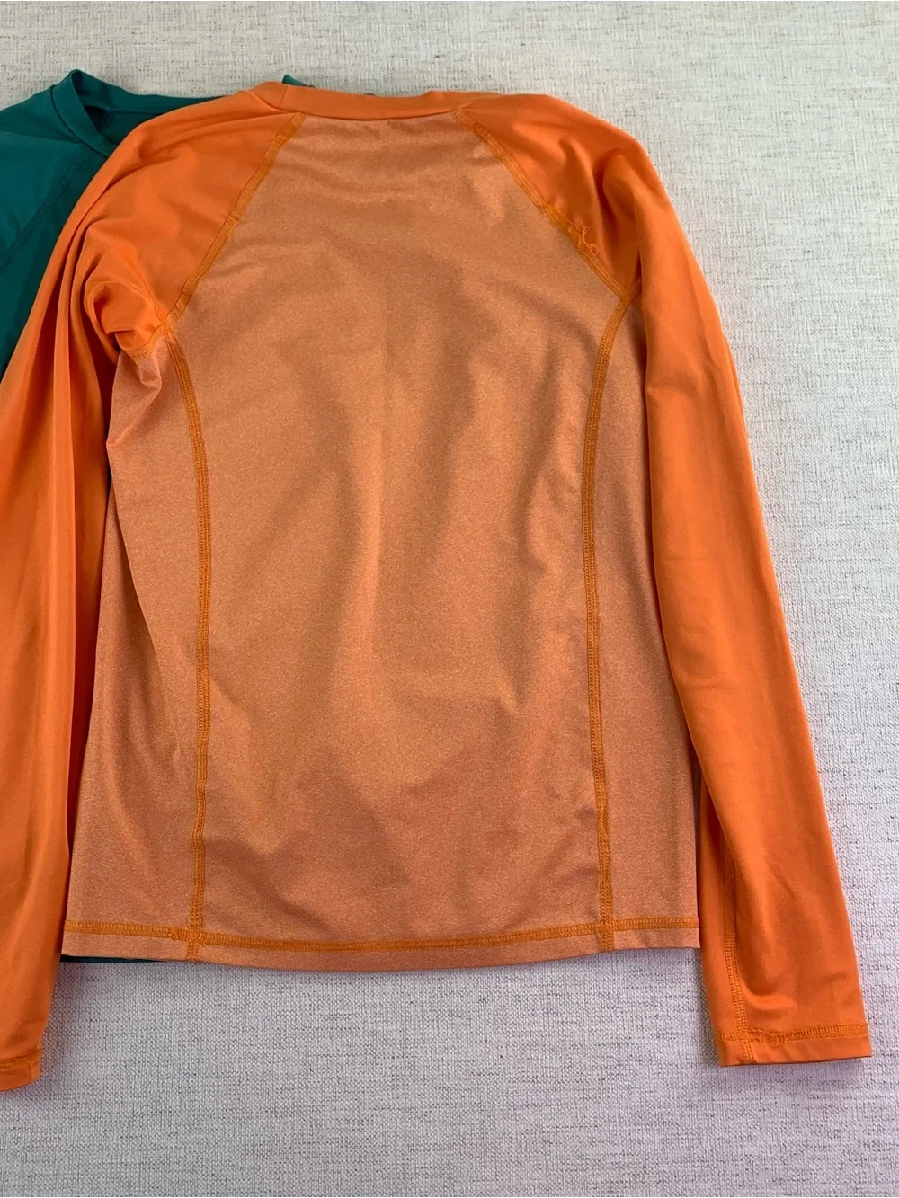 Lot of 2 boy Art class Rash Guard Swim Shirt - long sleeve orange green size L